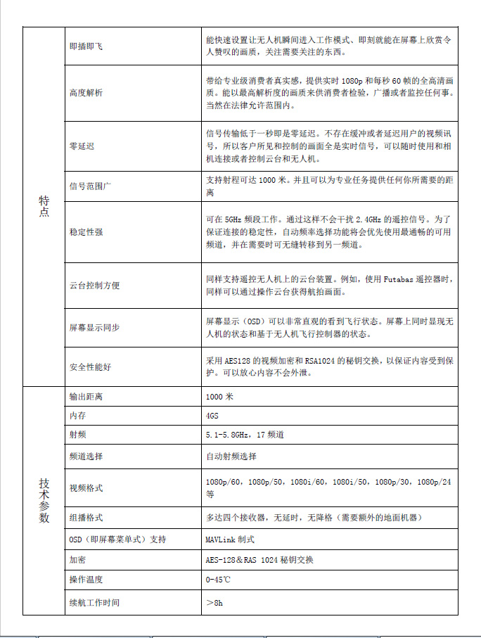格赛无人机地面站参数