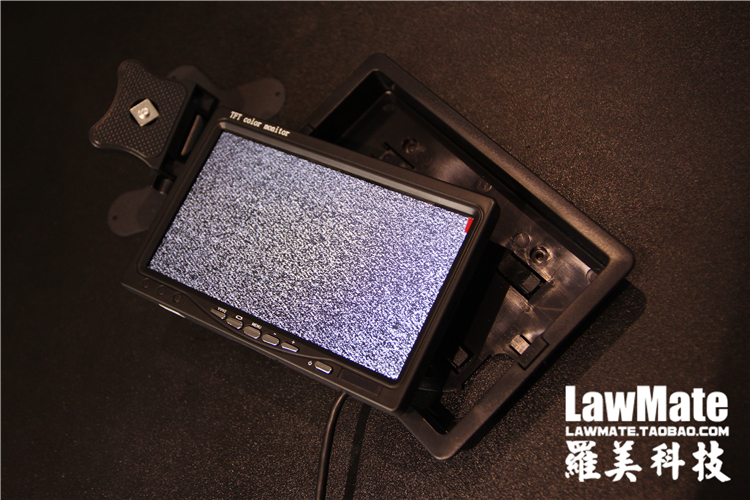 7寸雪花屏高清监视器FPV航拍无线接收液晶显示屏车载监控倒车影像