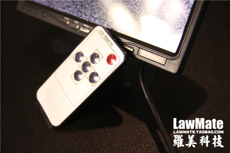 7寸雪花屏高清监视器FPV航拍无线接收液晶显示屏车载监控倒车影像