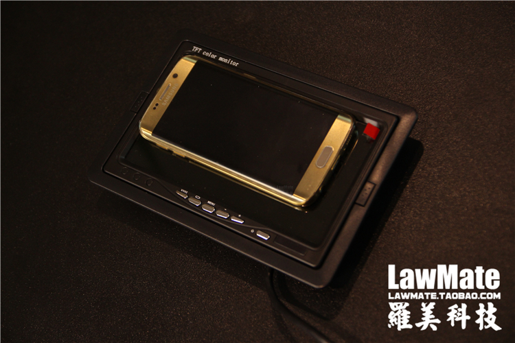 7寸雪花屏高清监视器FPV航拍无线接收液晶显示屏车载监控倒车影像