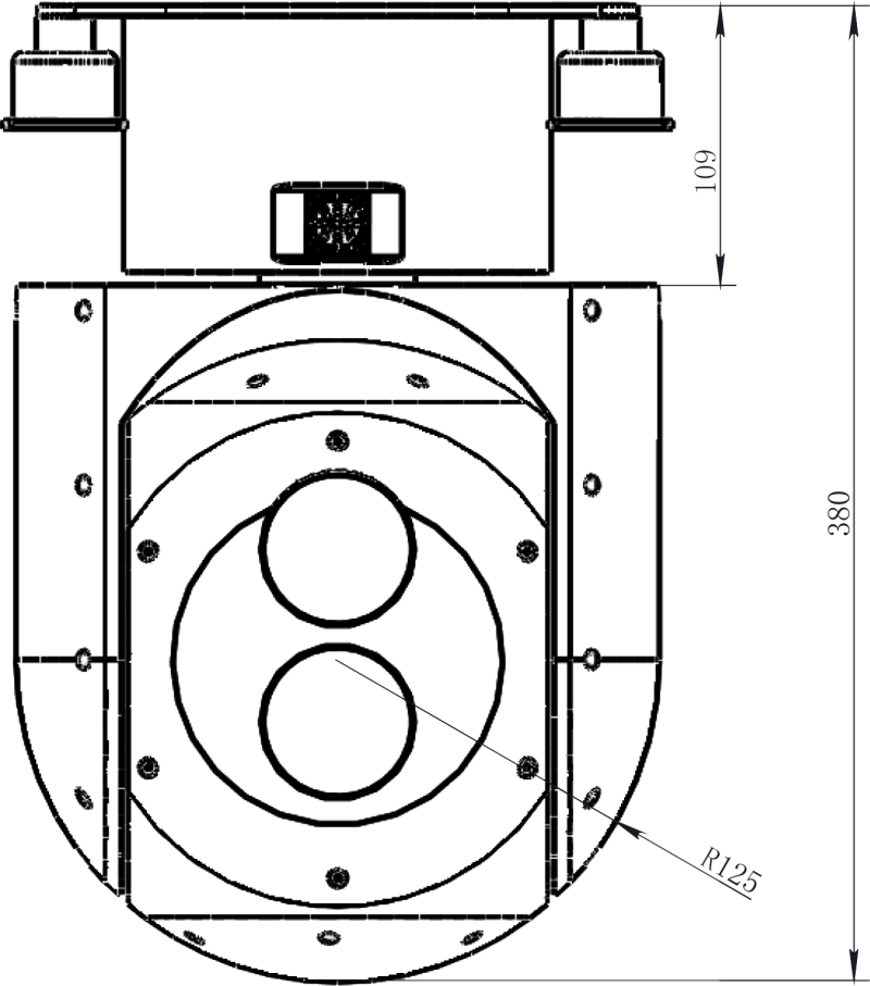 星网通®SCA250型电力巡线光电吊舱