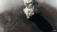 英国科学家首次使用无人机监测火山爆发动态