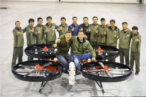 三和 油动四旋翼载人无人机---祥云320