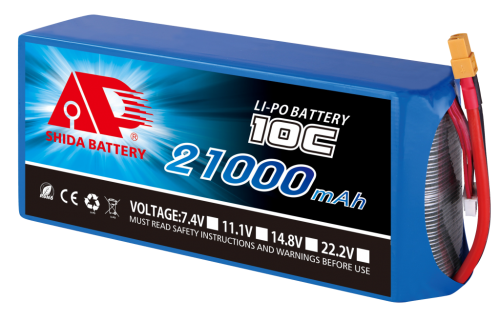 实达 21000 25C 22.5V 多轴智能无人机电池