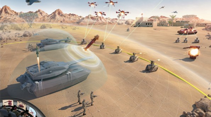 战场无人化！英军火商BAE开发出无人机协同坦克作战