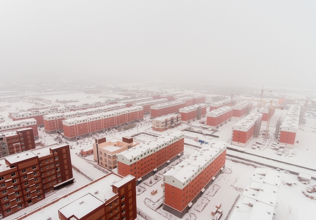 大疆无人机带您空中俯瞰雪后的陕西关中田野