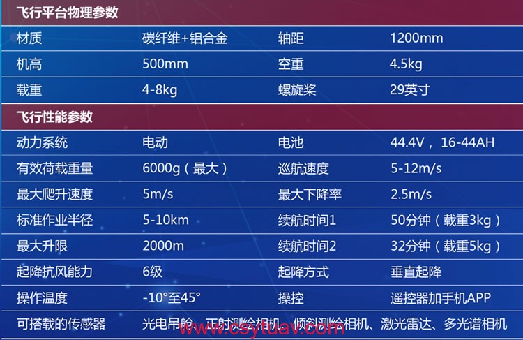 YT-6Z-160六轴多旋翼