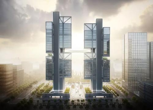 未来又一新地标崛起——大疆总部新大楼「天空之城」设计效果图曝光