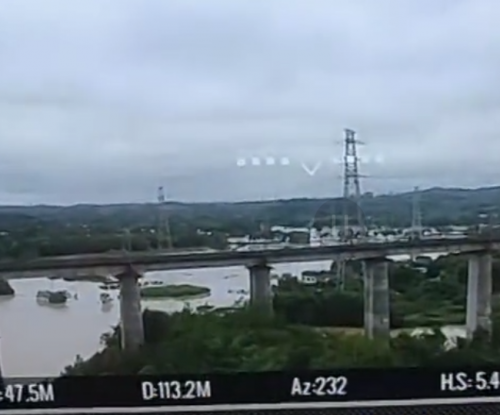 中科灵动油电混合无人机电力巡检模拟