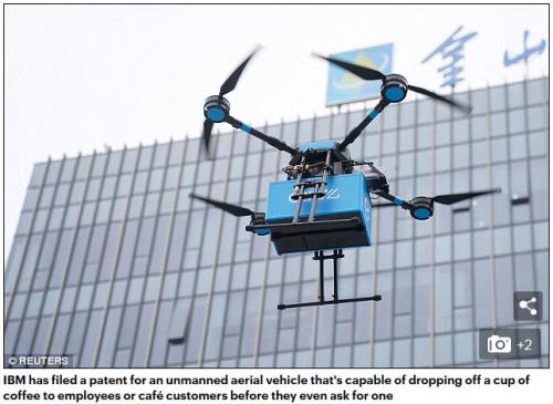 IBM新发明：只要你困了，无人机就会自动倒咖啡