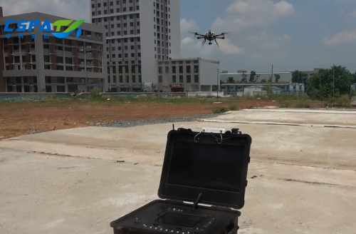 中科灵动油电混合无人机空中点火