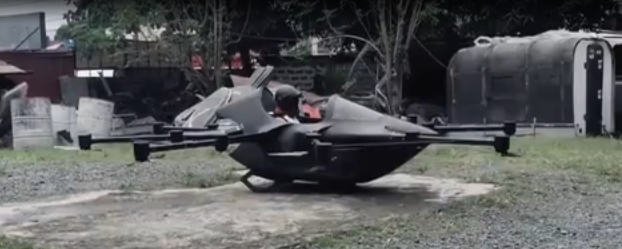 菲律宾发明家成功试飞空中飞车