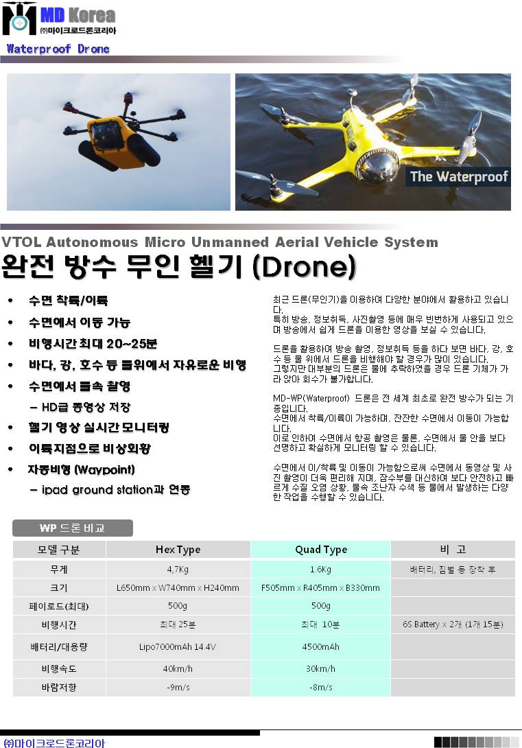 방수드론
