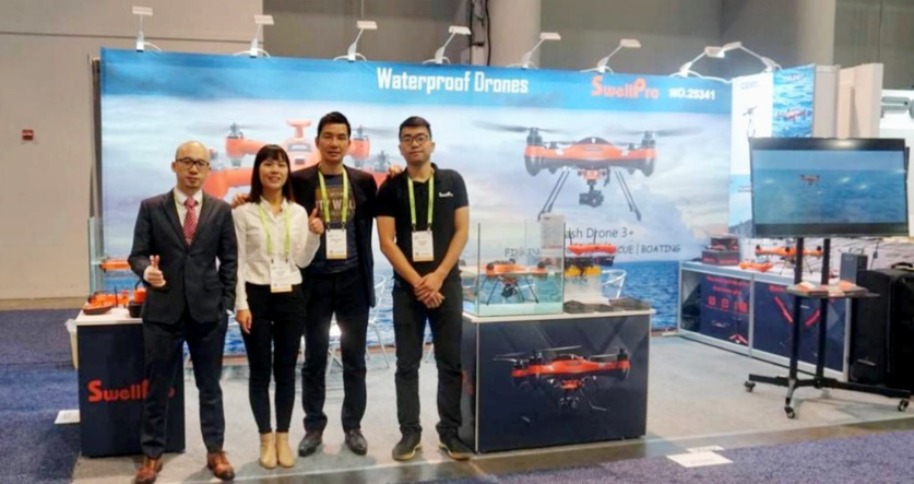 斯威普防水无人机连续3次亮相美国CES展
