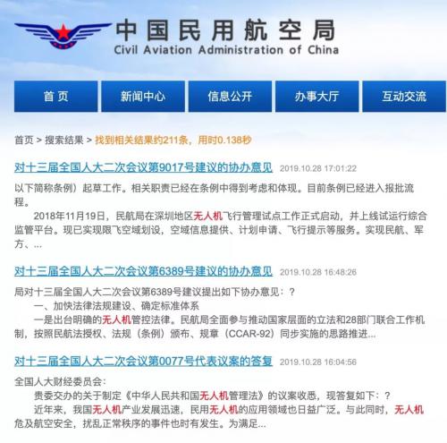 民航局：完善无人机运营类法规 UOM项目现正在按程序审批立项