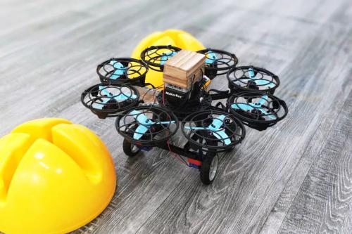 1台无人机+4个组建，就可以造个空陆两用的炫酷小车