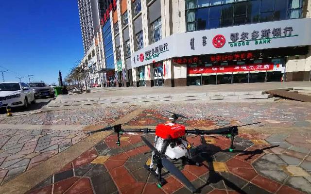 千里驰援内蒙鄂尔多斯 京东物流无人机完成超低空消毒