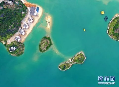 无人机航拍广西凌云县浩坤湖春天美景
