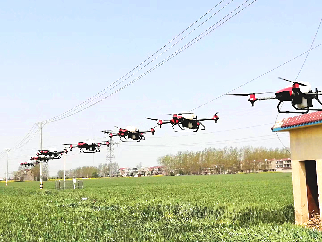 千万亩小麦统防，极飞植保机如何用航线“织布”？