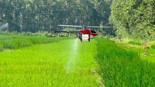 黄飞：利用无人机植保作业2万亩 