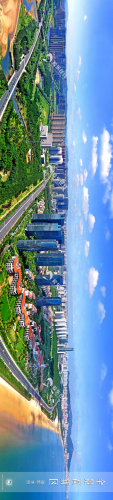 森林城市我的家 无人机航拍全景烟台高新区