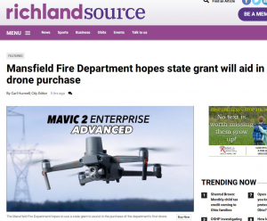 美国地方消防局求政府拨款买大疆无人机：救命工具，以前只能向警察借