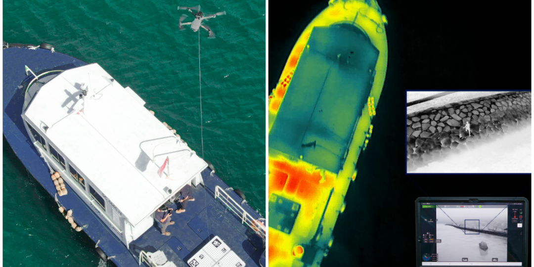 利用这一无人机创新技术在船上自主操作大疆Mavic 2