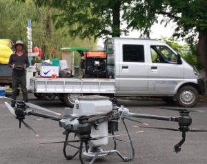 新时代文明实践|龙潭街道水一方景区无人机植保科技惠农