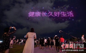500架无人机逐梦大湾区夜空献礼保险公众宣传日