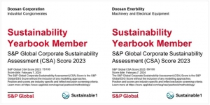 斗山连续5年获评DJSI S&P“可持续发展ESG优秀企业”