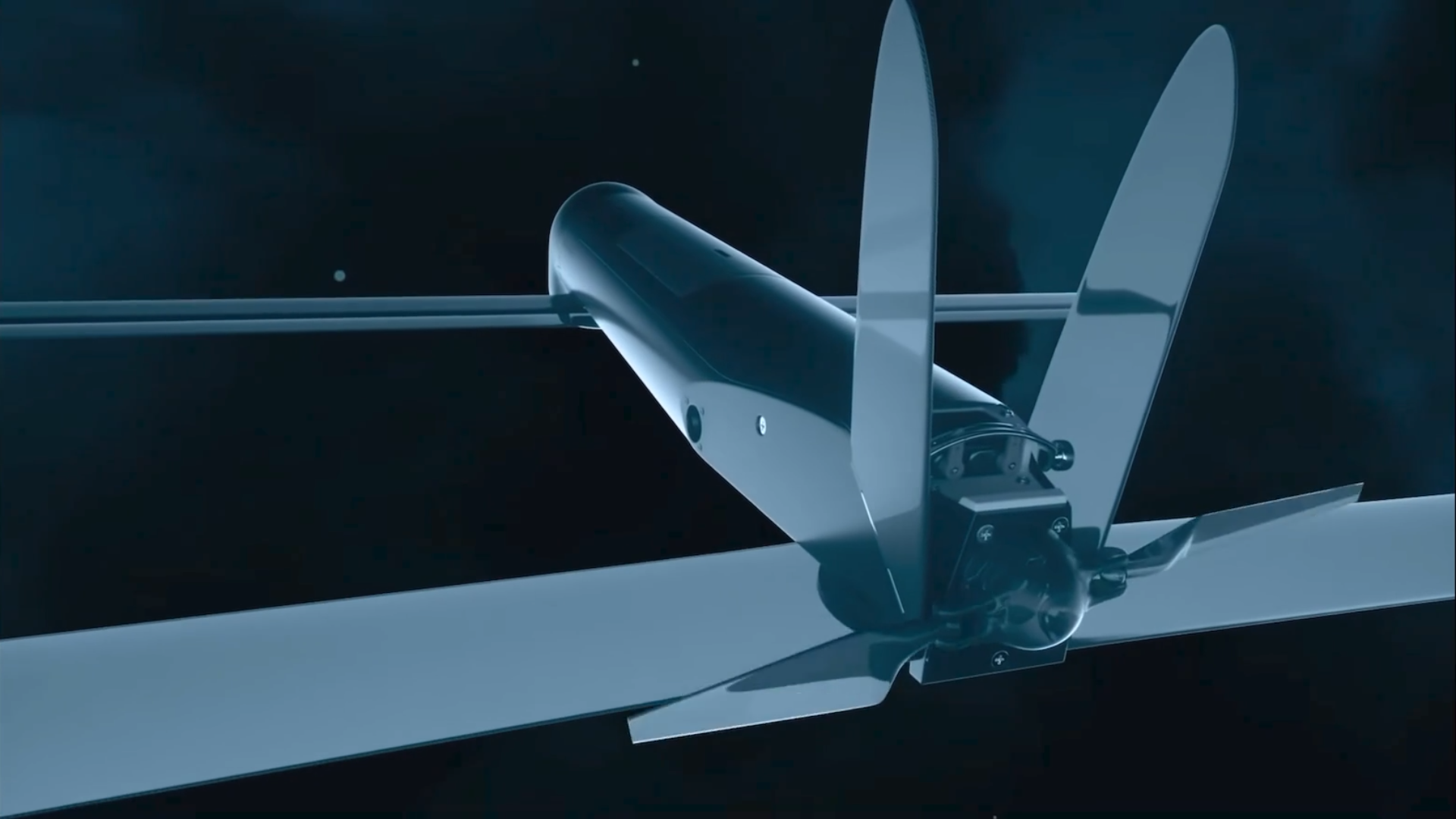 主副翼一体成型柔性连接碳纤维机翼