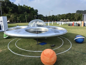 东莞首飞！智航飞碟惊艳亮相塘厦三正半山温泉酒店