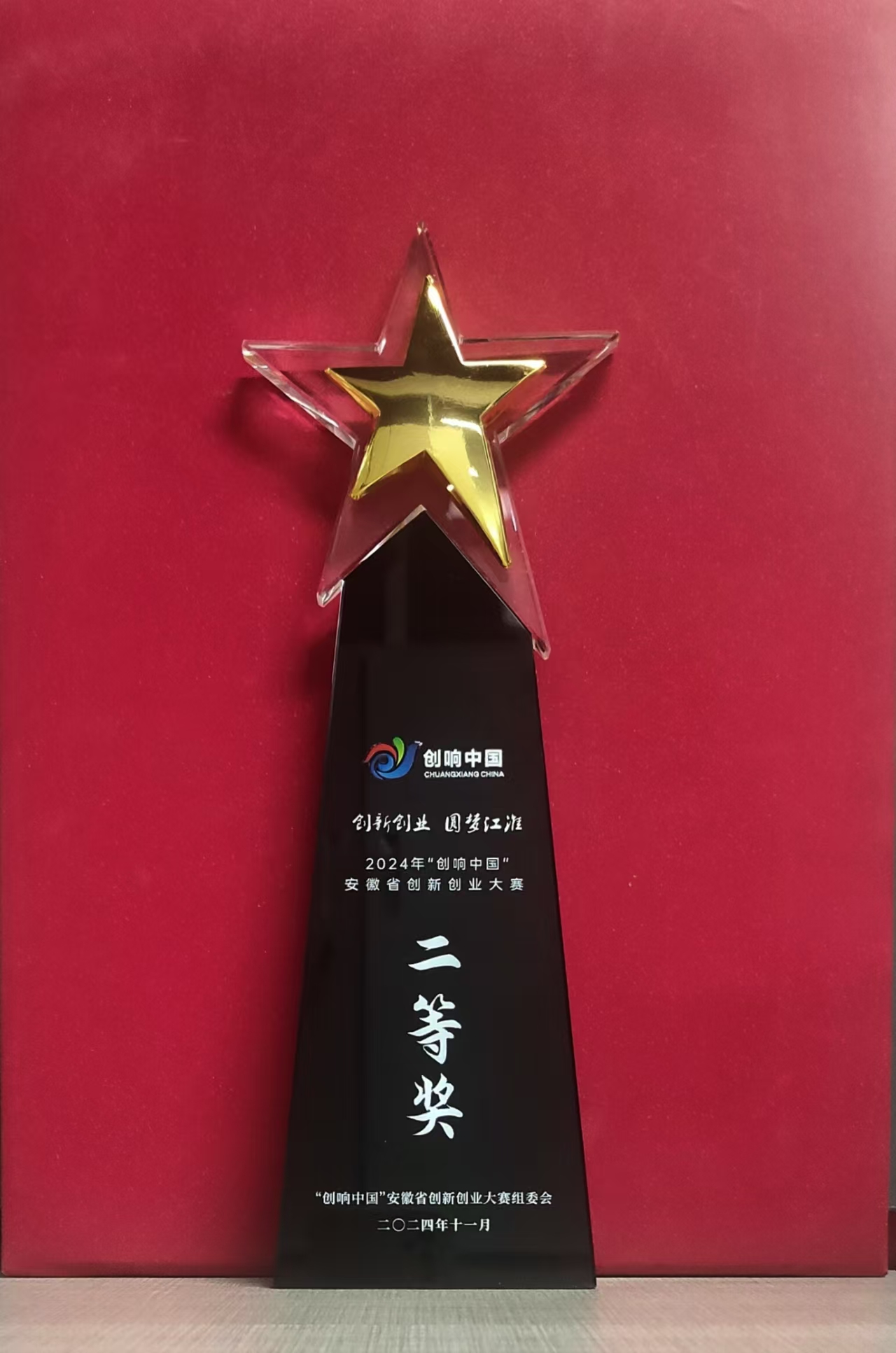 2024“创响中国”安徽省创新创业大赛二等奖