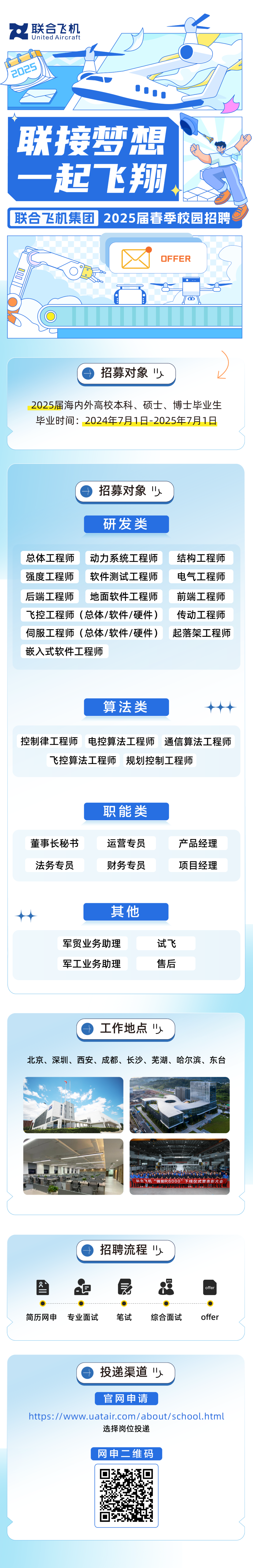 改变未来飞行 | 联合飞机2025春招热启：低空领军人才培养计划