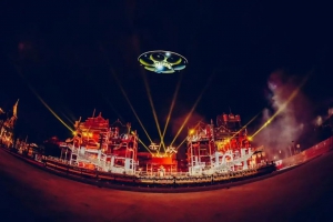 低空庆典必备神器| 智航广告飞碟：重新定义空中美学