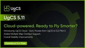 SPH Engineering 发布 UgCS 5.11：云同步、小型无人机支持和新地图工具