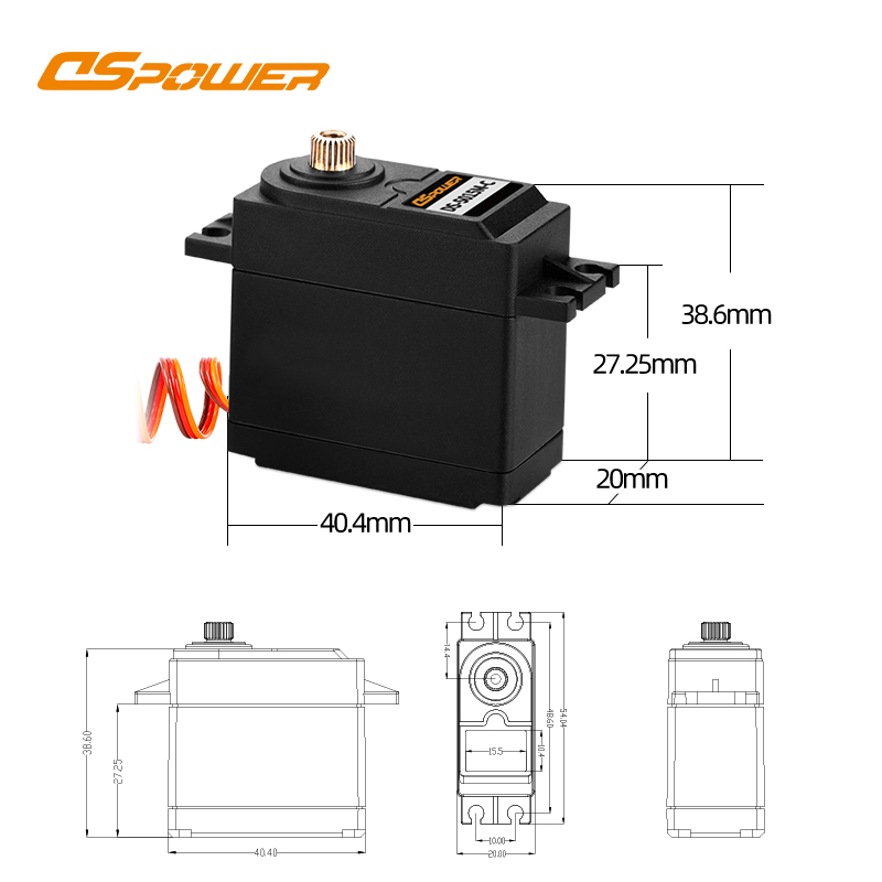 15KG金属齿数字舵机 DS-S015M