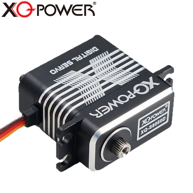 XQ-POWER 55KG空心杯舵机 钢齿不滑齿CNC全铝机身高精度 大型固定翼无人机舵机