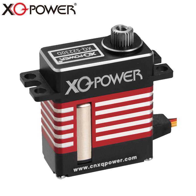 XQ-POWER扁舵机 32KG 8.4V高压钢齿全铝防水外壳固定翼无人机舵机
