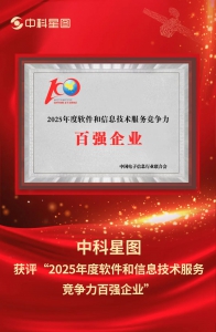喜报！中科星图入选2025年度软件和信息技术服务竞争力百强企业